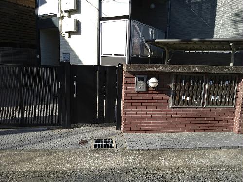 セキュリティ　オートロックゲート設置