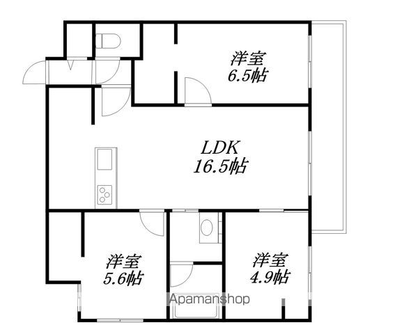 ZABO HILLS 発寒中央の間取り写真