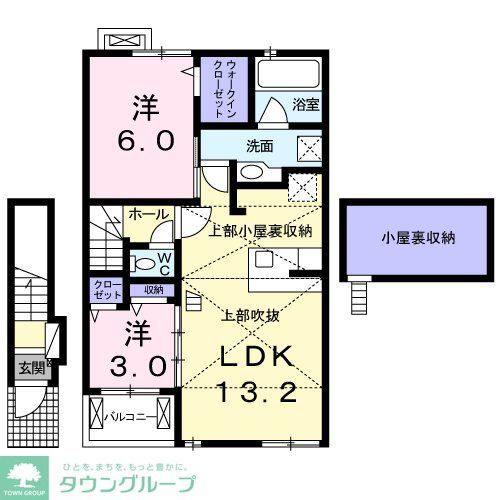 ＪＲ総武線 本八幡駅 徒歩25分 2階建 築9年の間取り写真