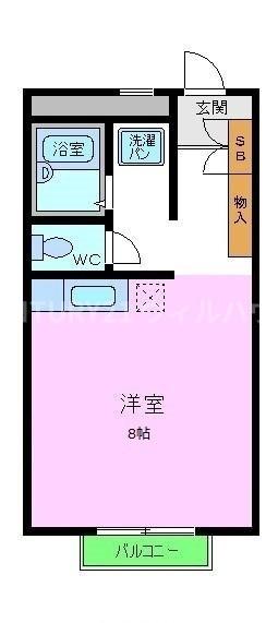 Kspiritこけ桃の間取り写真