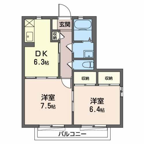 ビューテラス鵜沼 Cの間取り写真