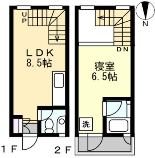 東急東横線 祐天寺駅 徒歩9分 3階建 築37年の間取り写真