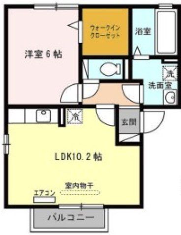 ＪＲおおさか東線 ＪＲ長瀬駅 徒歩6分 2階建 築18年の間取り写真