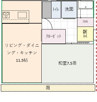 サマックスリバーサイドの間取り写真