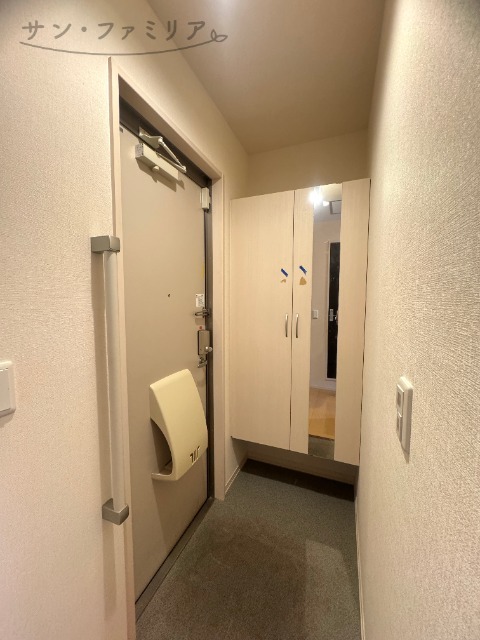 玄関　クリーニング前の写真となります。
