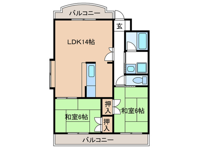 エスジャルダンの間取り写真