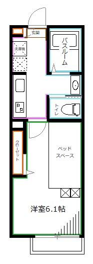 ＪＲ中央線 国立駅 徒歩14分 2階建 築10年の間取り写真