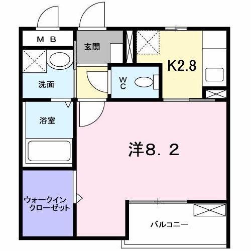 コスモパークの間取り写真