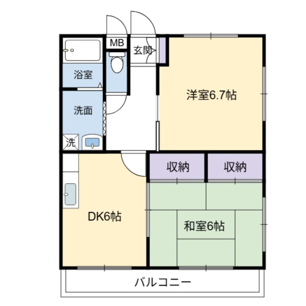 冨田マンションの間取り写真