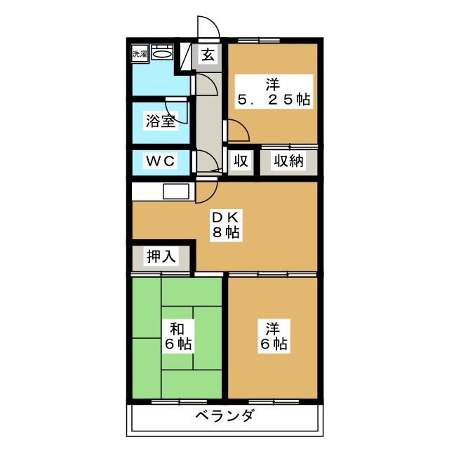 アフィニス原木の間取り写真