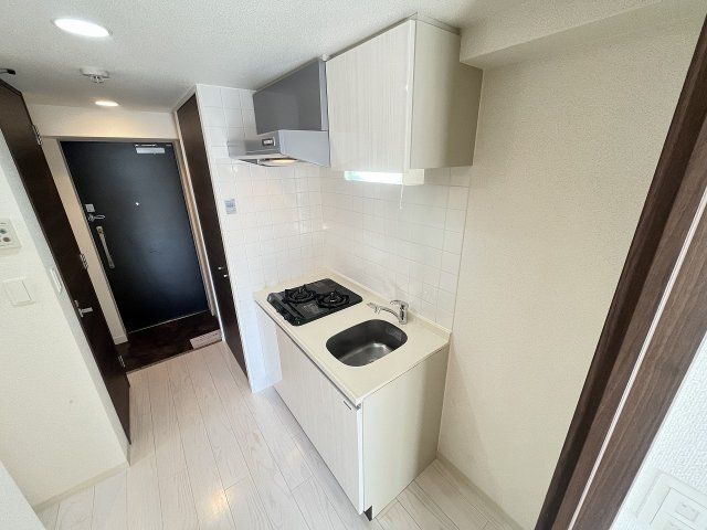 キッチン　コンパクトなキッチンで掃除もラクラク