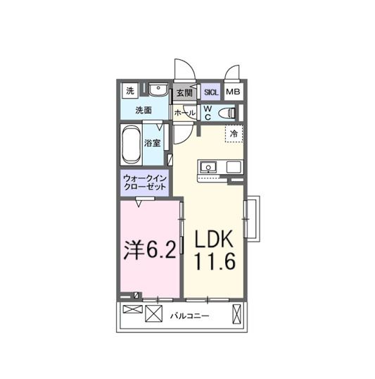 ロジュマンKの間取り写真