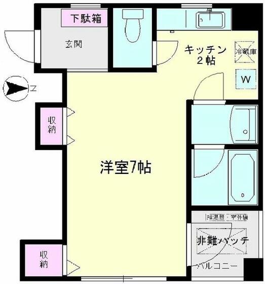 KMハイツの間取り写真