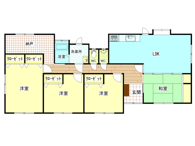 宗像市赤間3丁目の間取り写真