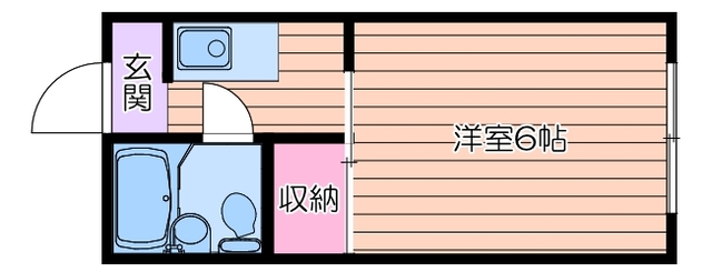 地下鉄谷町線 中崎町駅 徒歩4分 5階建 築42年の間取り写真