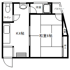 マンション大住の間取り