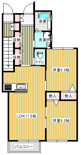 テラス友愛町の間取り