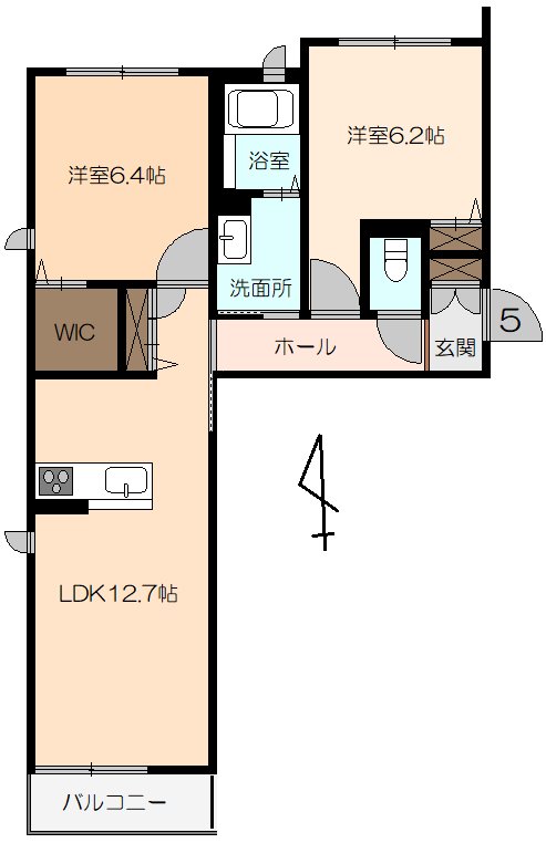 グランルーチェの間取り