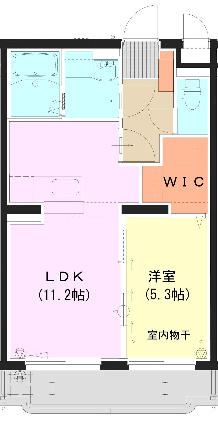 ユーミー新高岡の間取り