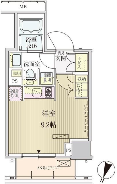 パークアクシス赤坂見附の間取り