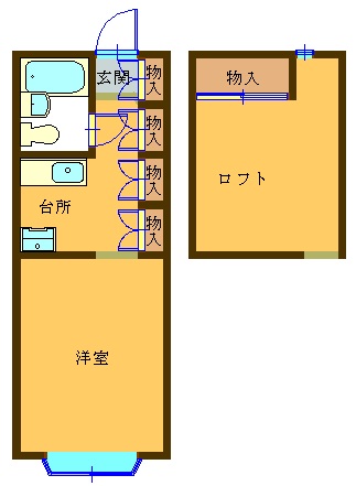 パティオ・ヴィラの間取り