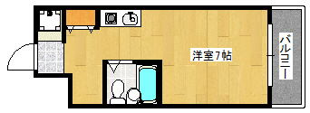 神戸市須磨区白川台のマンションの間取り