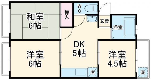 磯子丸山ハイツの間取り