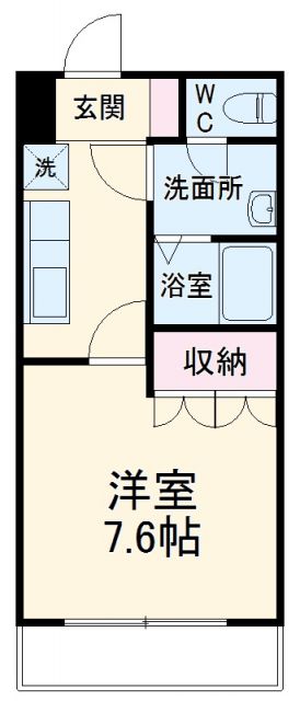 東京都八王子市鑓水（アパート）の賃貸物件の間取り