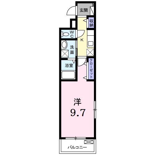 枚方市招提元町のアパートの間取り