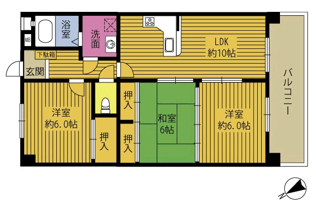 シーサイド大平の間取り