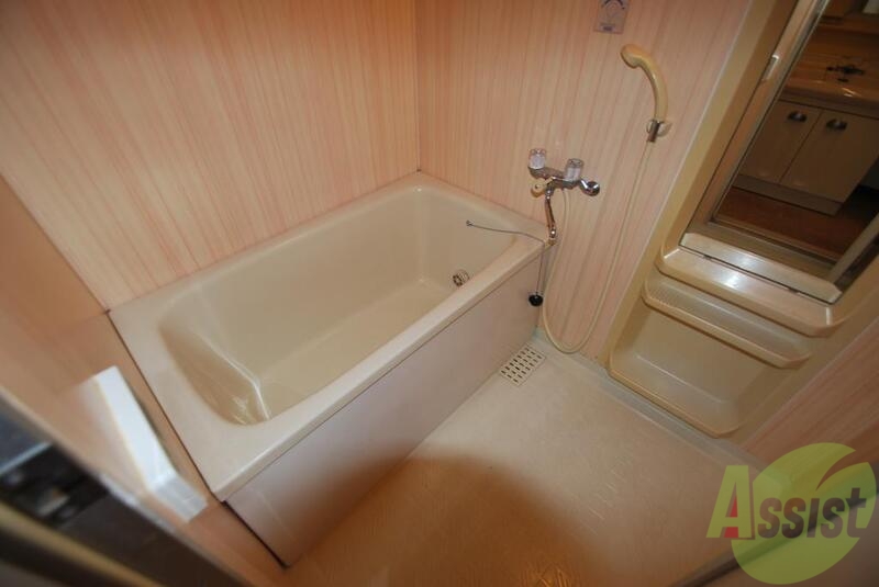 バス・シャワールーム　浴室内壁面木目調で大変おしゃれです