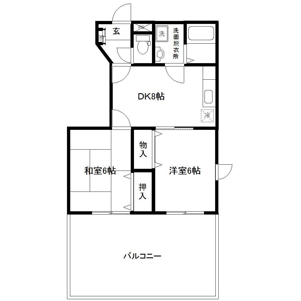 ベリエセゾンB棟の間取り