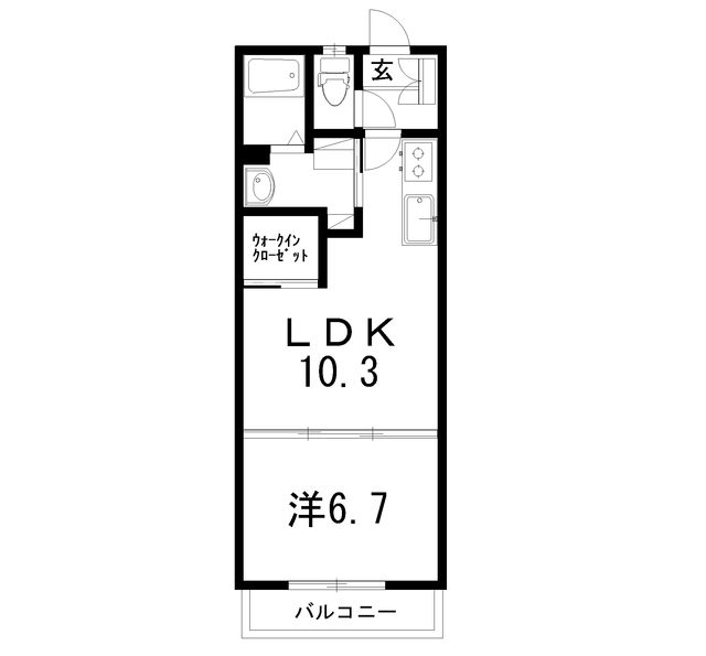 シャーメゾンスタークの間取り