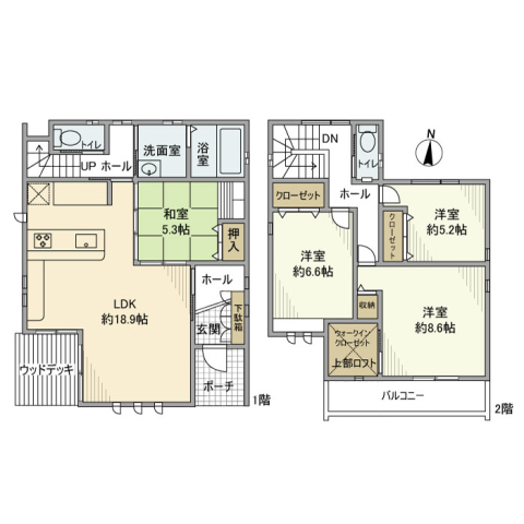 多加木３丁目戸建の建物外観