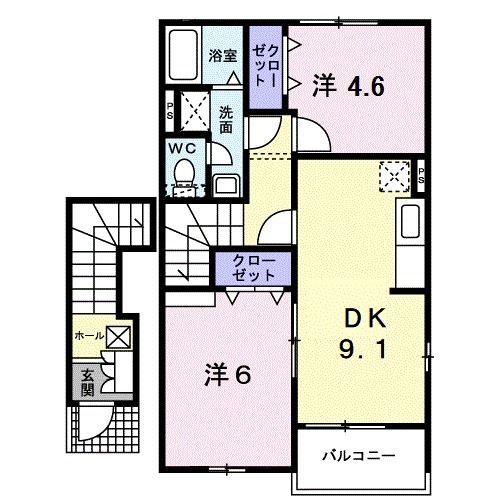 セナ　アイランド　Ａの間取り