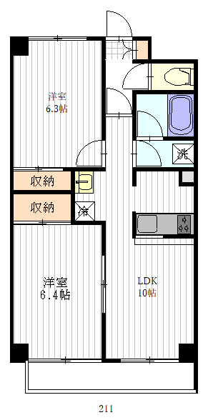 グランソール東照宮の間取り