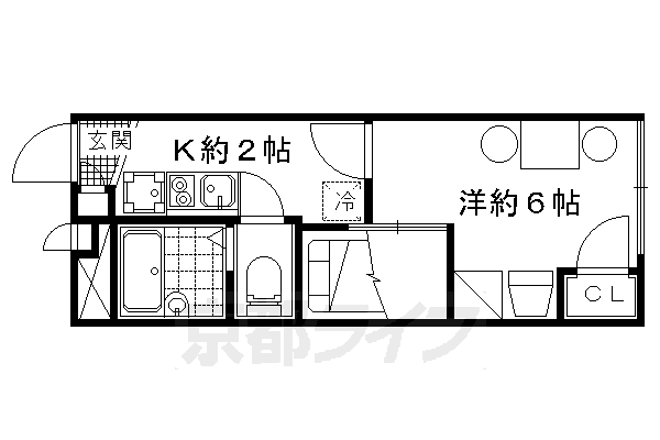 レオパレス石塚の間取り