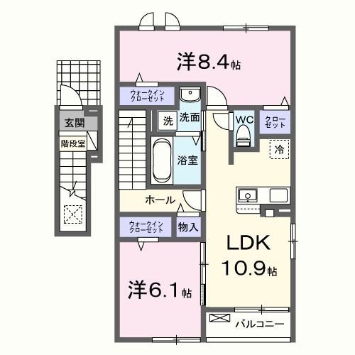 サンリッツ　元吉田の間取り