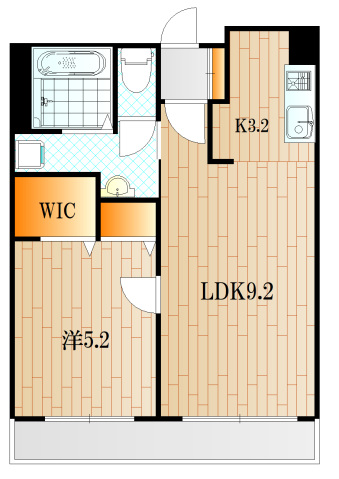 下関市細江町のマンションの間取り