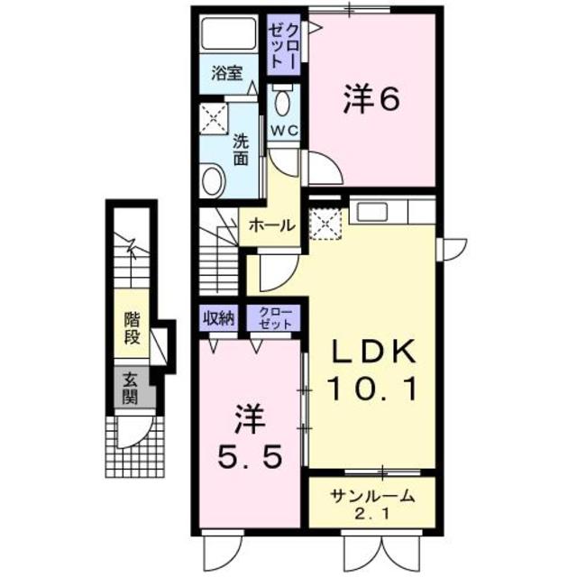 グレースパート２　Iの間取り