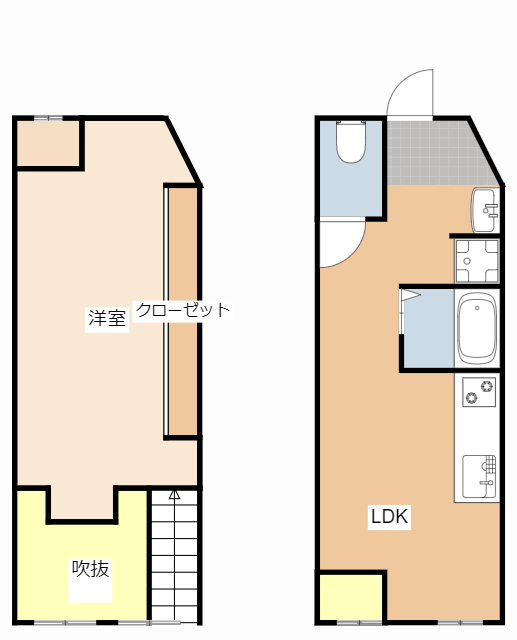 スカイライト助信の間取り