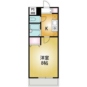 千葉市稲毛区萩台町のマンションの間取り