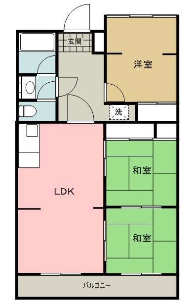 入間市大字仏子のマンションの間取り