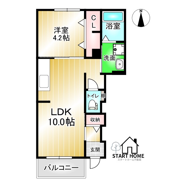 フィオーレＮＳ　IV－Ｃの間取り