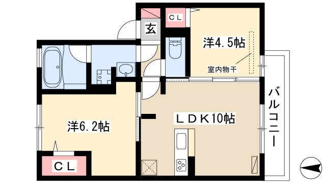 アビタシオン横井の間取り