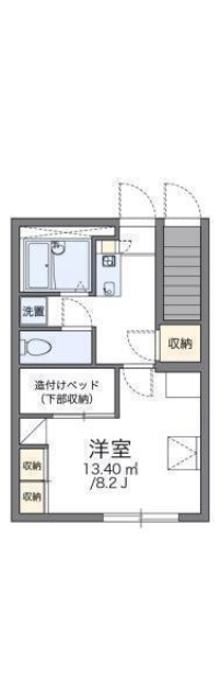 伊予市下吾川のアパートの間取り