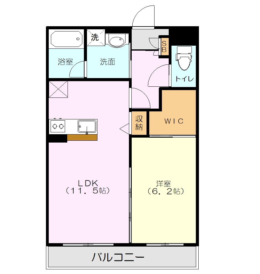 アイリス泗水の間取り