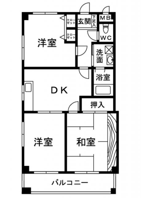 レイール泉南の間取り