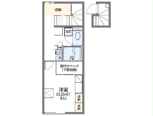 レオパレス山崎の間取り