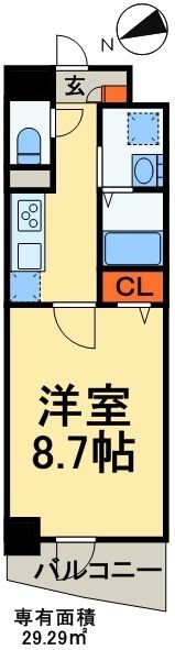 台東区北上野のマンションの間取り